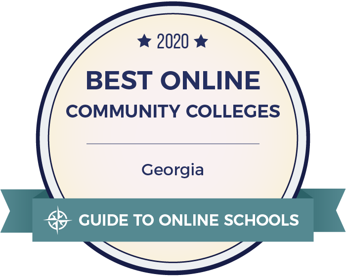 Best Online Community College in GA badge