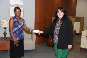 Kai Gary and CTC Exec. Dir of Institutional Advancement Susan Sealy